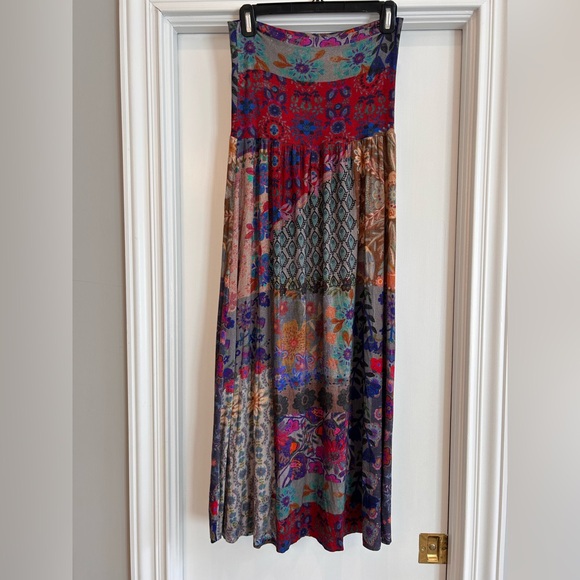 Natural Life Multicolor Patchwork Maxi Skirt - Picture 7 of 11